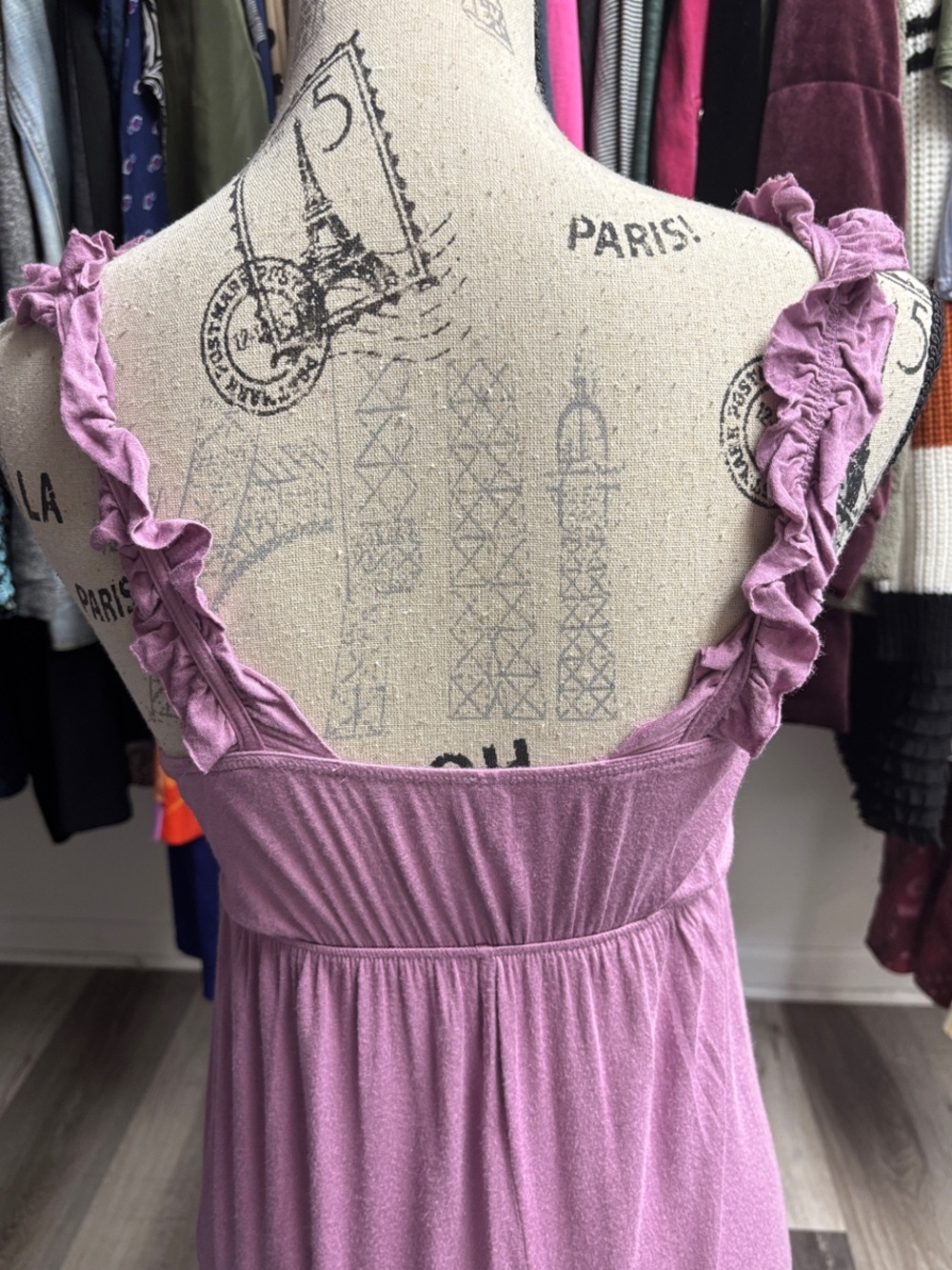 Y2K Ruffle-Shoulder Mini Dress - Picture 5 of 16
